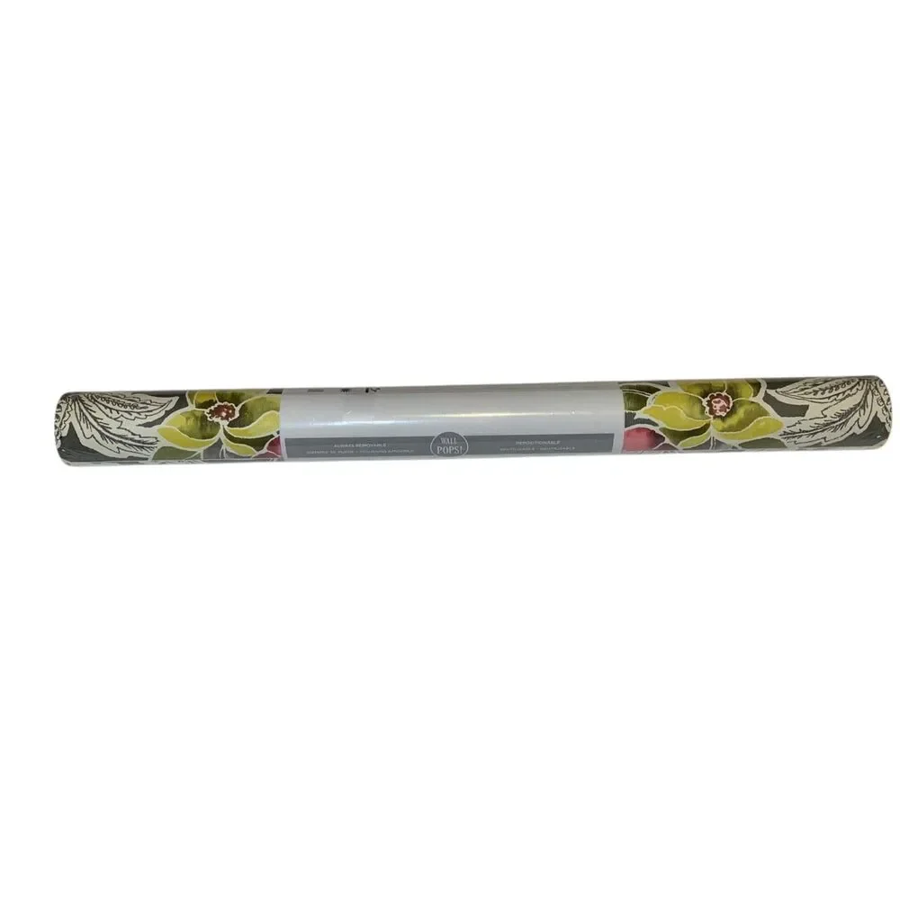 NuWallpaper Vinyl Peel and Stick Wallpaper Grey Summer Love NUS4050